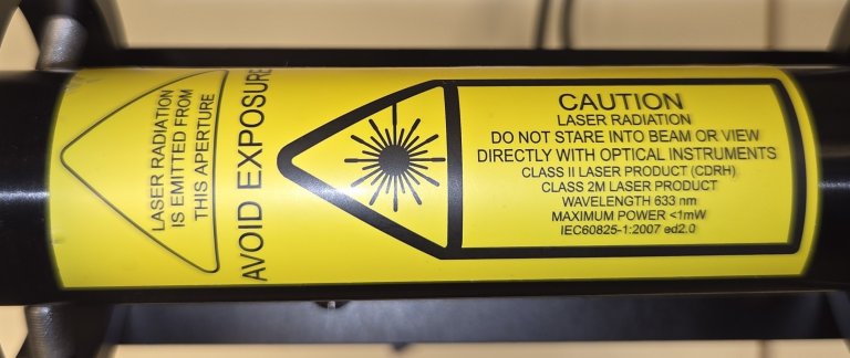 Faresymbol for laser